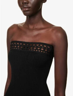 Vienne Cut-out Knitted Maxi Dress -Reis Clothing Shop R04179396 NOIRALAIA ALT04