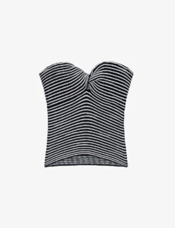 Zadig & Voltaire Twista Striped Wool-blend Top