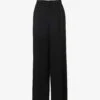 Ssanaz Wide-leg Mid-rise Woven Trousers