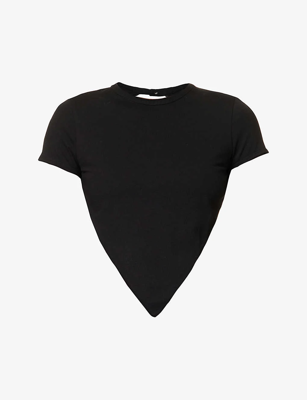 Backless Obsidian-embellished Stretch-cotton Top 1 Backless Obsidian-embellished Stretch-cotton Top