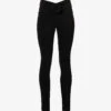 Magda Butrym Floral-embellished Skinny-leg Mid-rise Stretch-woven Leggings
