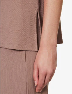 Nalani Relaxed-fit Cotton-blend Top -Reis Clothing Shop R04183729 MAUVEMIST ALT03