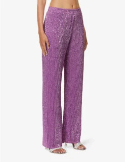Stine Goya Markus Sequin-embellished Woven Trousers -Reis Clothing Shop R04183753 ORCHID ALT02