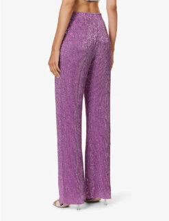 Stine Goya Markus Sequin-embellished Woven Trousers -Reis Clothing Shop R04183753 ORCHID ALT03