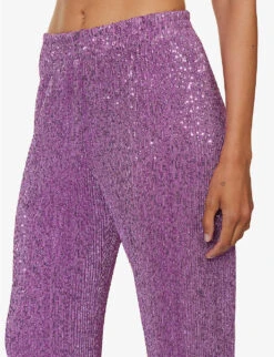 Stine Goya Markus Sequin-embellished Woven Trousers -Reis Clothing Shop R04183753 ORCHID ALT04