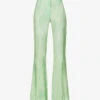 Acne Studios Pippen Flared-leg High-rise Satin Trousers