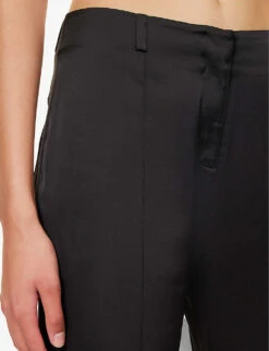 Acne Studios Pippen Flared-leg Low-rise Stretch-woven Trousers 9 Acne Studios Pippen Flared-leg Low-rise Stretch-woven Trousers -Reis Clothing Shop R04184385 BLACK ALT04