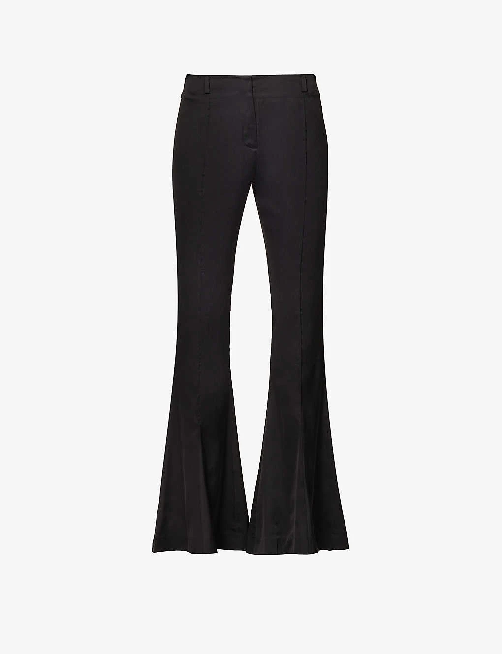 Acne Studios Pippen Flared-leg Low-rise Stretch-woven Trousers 1 Acne Studios Pippen Flared-leg Low-rise Stretch-woven Trousers