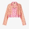 Versace Logo-print Polka-dot Silk Shirt