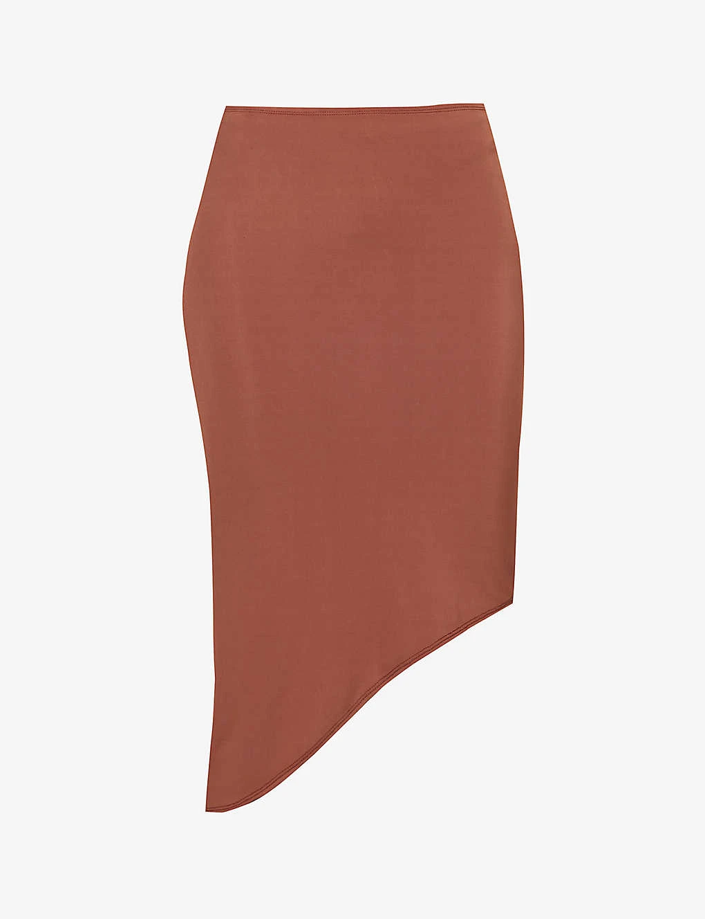 Vero Asymmetric-hem Stretch-woven Midi Skirt 1 Vero Asymmetric-hem Stretch-woven Midi Skirt