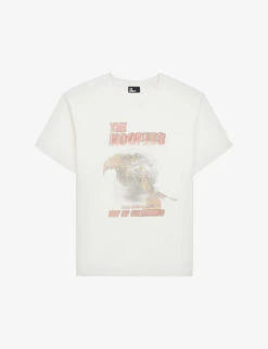 THE KOOPLES Eagle Screen-print Cotton-jersey T-shirt