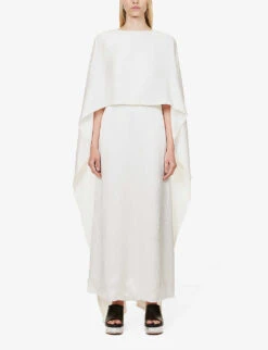 Hunter Relaxed-fit Silk Maxi Dress -Reis Clothing Shop R04189137 IVORY ALT02