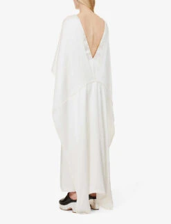 Hunter Relaxed-fit Silk Maxi Dress -Reis Clothing Shop R04189137 IVORY ALT03