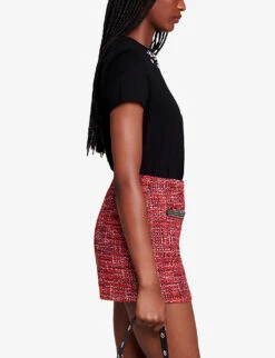 Maje Toukana Crystal-embellished Cotton T-shirt -Reis Clothing Shop R04190034 NOIRGRIS ALT02