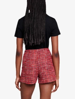 Maje Toukana Crystal-embellished Cotton T-shirt -Reis Clothing Shop R04190034 NOIRGRIS ALT03