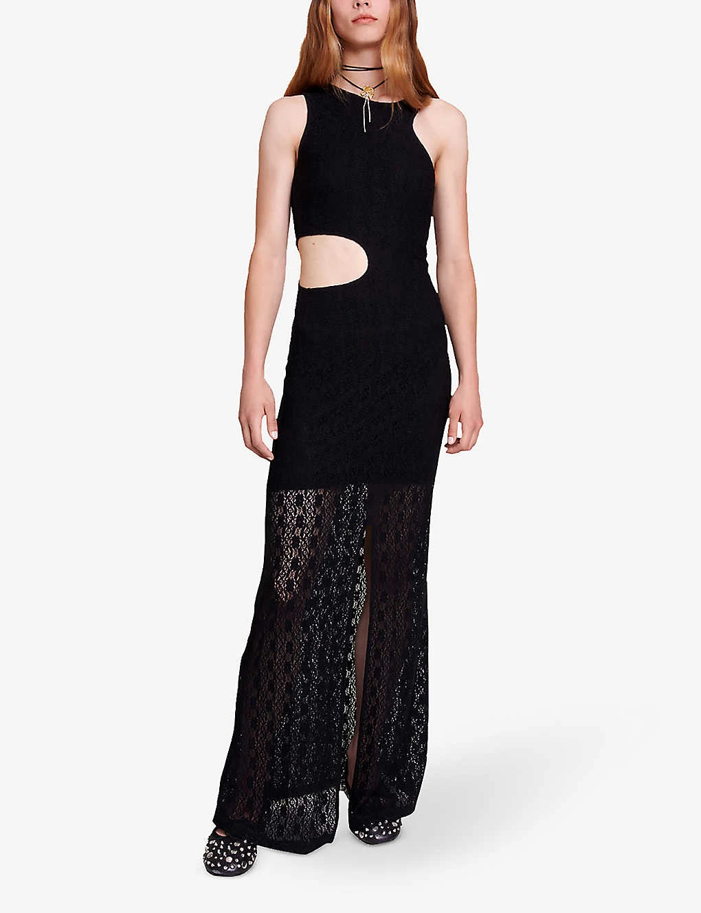 Maje Raiserane Cut-out Stretch-woven Maxi Dress 2 Maje Raiserane Cut-out Stretch-woven Maxi Dress - Image 2