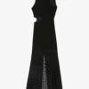 Maje Raiserane Cut-out Stretch-woven Maxi Dress