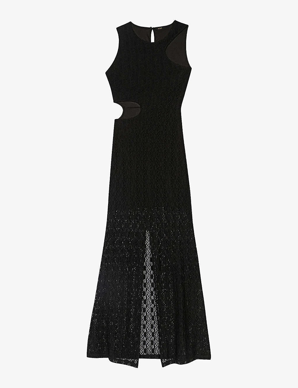 Maje Raiserane Cut-out Stretch-woven Maxi Dress 1 Maje Raiserane Cut-out Stretch-woven Maxi Dress