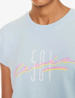 Levis Graphic Authentic Logo-print Cotton-jersey T-shirt -Reis Clothing Shop R04191380 BLUES ALT04