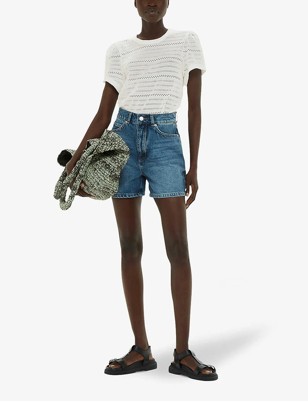 Whistles Broderie Puff-sleeve Relaxed-fit Stretch-cotton Top 2 Whistles Broderie Puff-sleeve Relaxed-fit Stretch-cotton Top - Image 2