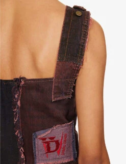 Charli Cohen X Diablo IV Brand-embroidered Boxy-fit Upcycled Top -Reis Clothing Shop R04192236 REDRED ALT05