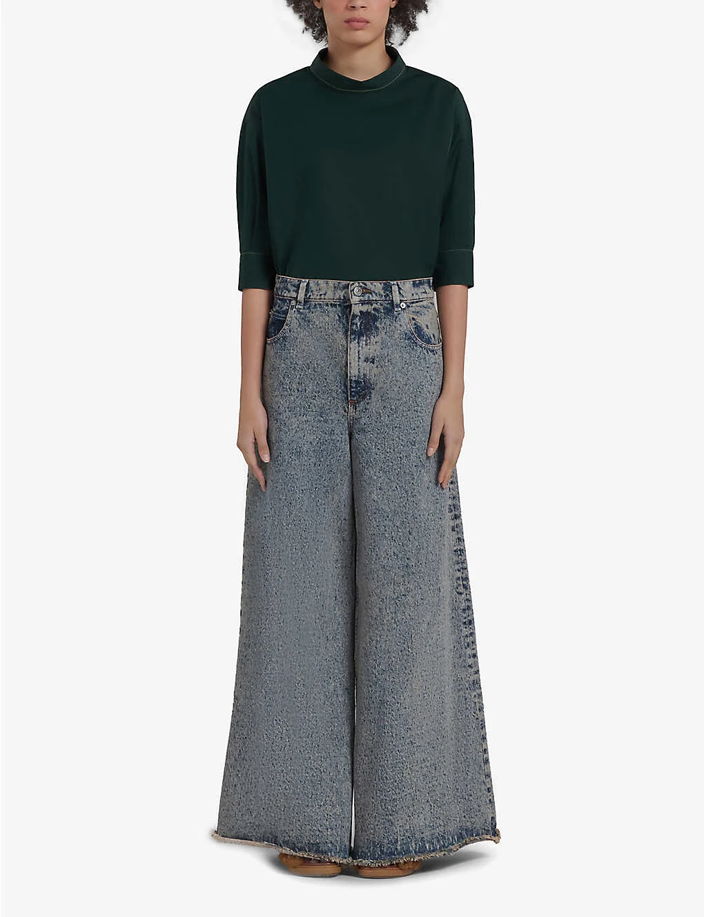 Marni Wide-leg Low-rise Distressed Jeans 2 Marni Wide-leg Low-rise Distressed Jeans - Image 2