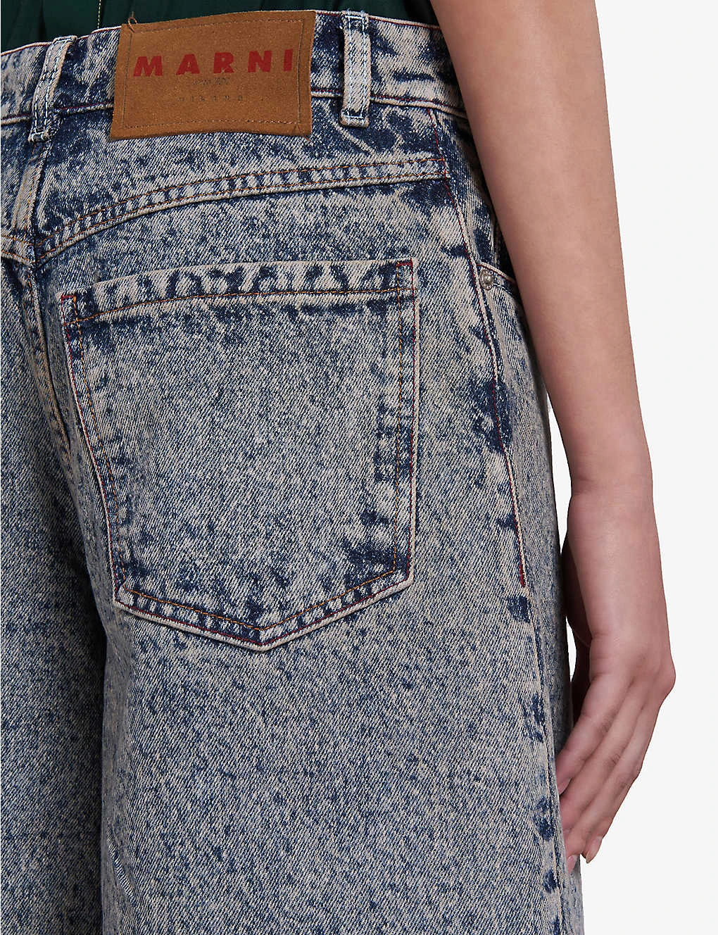 Marni Wide-leg Low-rise Distressed Jeans 4 Marni Wide-leg Low-rise Distressed Jeans - Image 4