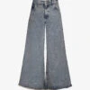 Marni Wide-leg Low-rise Distressed Jeans