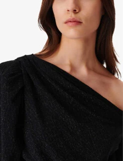 IRO Merimi Gathered Stretch-woven Mini Dress -Reis Clothing Shop R04196511 BLA36 ALT04