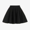 ALAIA Ribbed Flared Mid-rise Wool-blend Mini Skirt
