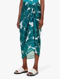 ERES Alligator Graphic-print Ramie Midi Skirt -Reis Clothing Shop R04198473 IMPRIMEBANANIERSJUNGLE ALT02