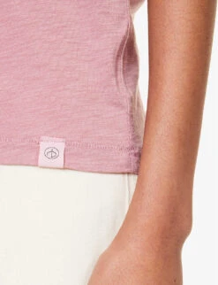 Rag & Bone The Slub Exposed-seams Organic-cotton T-shirt -Reis Clothing Shop R04201897 ROSE ALT04