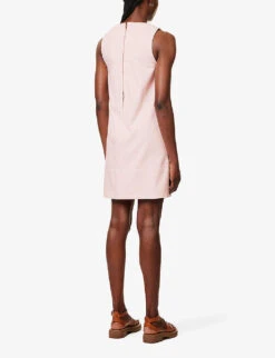 Soeur Mitsouko A-line Stretch-organic Denim Mini Dress -Reis Clothing Shop R04202848 PINK ALT03