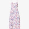 Juliette Sweetheart-neck Floral-print Woven Dress