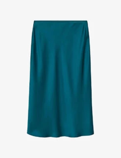 Joseph Isaak Slim-fit Silk Midi Skirt