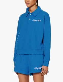 Logo-embroidered Cotton Polo Shirt -Reis Clothing Shop R04205119 ROYALBLUEWHITE ALT02