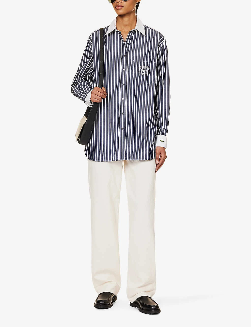 Lacoste X Sporty & Rich Striped Cotton-poplin Shirt 2 Lacoste X Sporty & Rich Striped Cotton-poplin Shirt - Image 2